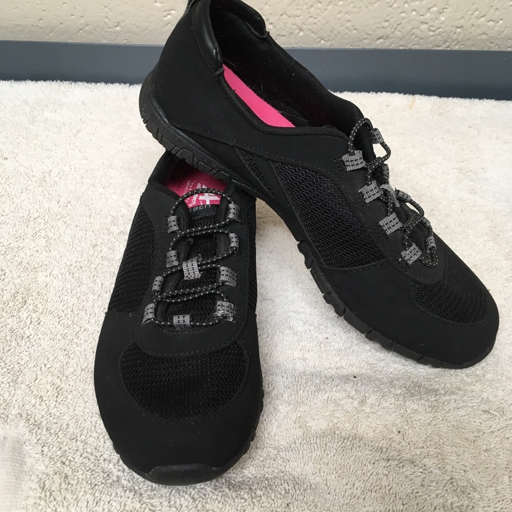 Athletech Black Slip Ons size 7